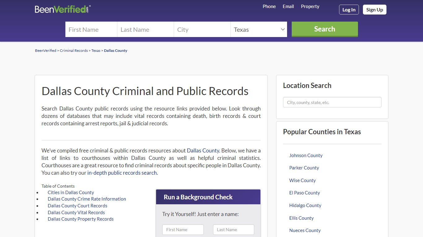 Dallas County Arrest Records in TX - Court & Criminal ...